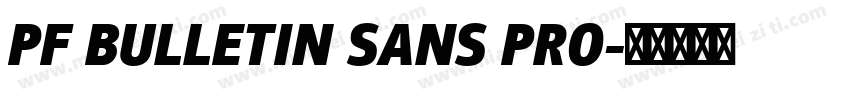 PF BULLETIN SANS PRO字体转换